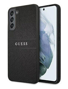 Samsung Galaxy S22 Plus Guess PU Leather Saffiano Case schwarz GUHCS22MPSASBBK