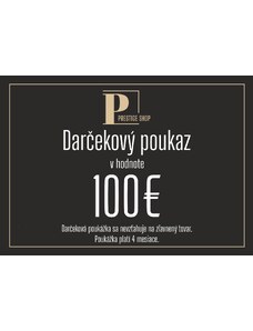 PrestigeShop Darčekový poukaz v hodnote 100€