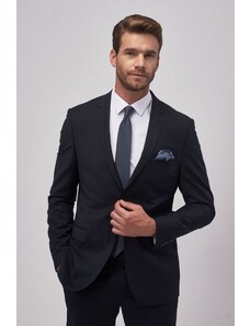 ALTINYILDIZ CLASSICS Men's Navy Blue Slim Fit Slim Fit Nano Suit, which is Water and Stain-Repellent.