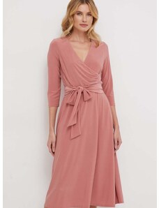 Šaty Lauren Ralph Lauren ružová farba,mini,áčkový strih,250769904