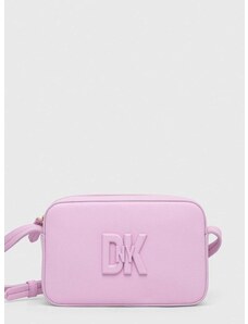 Kožená kabelka Dkny ružová farba, R33EKY31