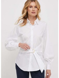 Košeľa Lauren Ralph Lauren dámska,biela farba,regular,s klasickým golierom,200925446