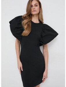 Šaty Karl Lagerfeld čierna farba, mini, priliehavá