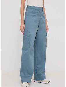 Nohavice Calvin Klein Jeans dámske, rovné, vysoký pás, J20J222607