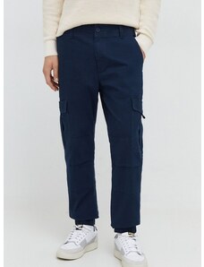 Nohavice Tommy Jeans pánske,tmavomodrá farba,DM0DM18342