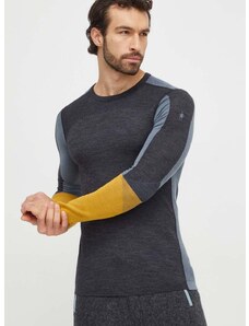 Funkčné tričko s dlhým rukávom Smartwool Intraknit Thermal Merino šedá farba