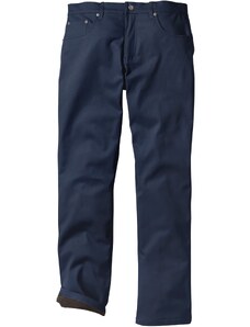 bonprix Thermo strečové nohavice, Regular Fit Straight, farba modrá