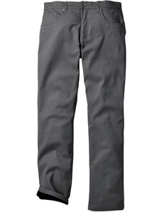 bonprix Thermo strečové nohavice, Regular Fit Straight, farba šedá, rozm. 46