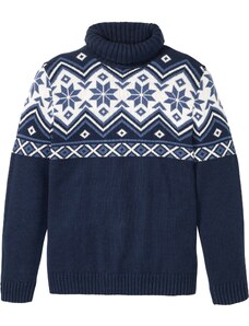 bonprix Nórsky pulóver, farba modrá
