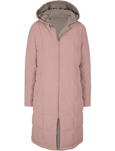 bonprix Prešívaný obojstranný kabát v maxi dĺžke, farba ružová