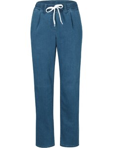 bonprix Termo džínsy s pohodlným pásom, farba modrá, rozm. 38