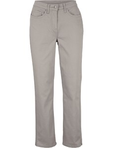 bonprix Rovné džínsy, stredná výška pásu, strečové, farba šedá