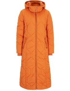bonprix Prešívaný kabát s diamantovým prešívaním, dlhý, farba oranžová