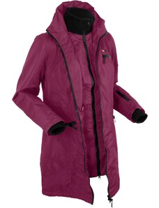 bonprix Funkčná outdoorová bunda, vzhľad 2 v 1, s kapucňou, nepremokavá, farba fialová