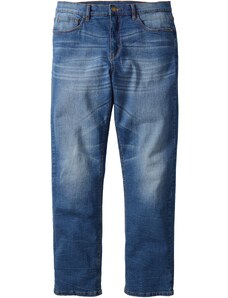 bonprix Strečové džínsy Classic Fit Straight, farba modrá
