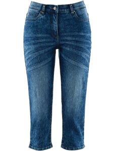 bonprix Rovné džínsy, stredná výška pásu, strečové, farba modrá, rozm. 38