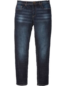 bonprix Strečové džínsy Slim Fit Tapered, farba modrá