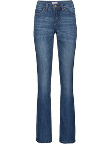 bonprix Komfortné strečové džínsy BOOTCUT, farba modrá