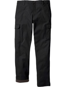 bonprix Thermo kapsáčové nohavice Regular Fit Straight, farba čierna