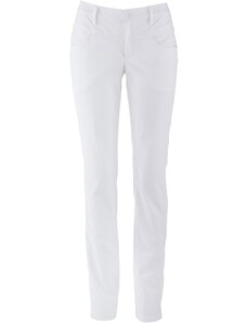 bonprix Bengalínové strečové nohavice "rovné", farba biela