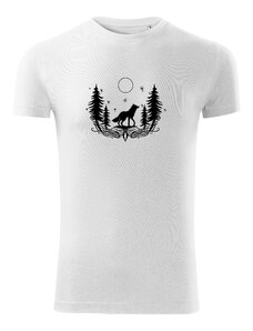 POHAN Pánske tričko s potlačou Vlk