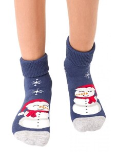 Steven Zimné detské vzorované ponožky Snehuliak