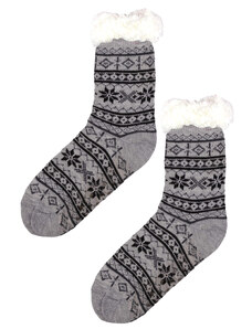 Pesail Snowy grey huňaté ponožky baránok MC 113