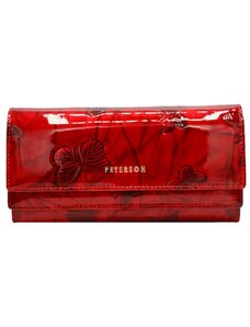 Červená peňaženka Peterson PTN 421028-BF, skl.