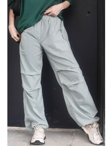 Madmext Women's Mint Green Parachute Jogger Pants