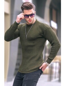 Madmext Khaki Basic Knitwear Men's Sweater 5990