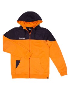 Mikina s kapucňou Spalding Funk Hoody Zipper Jacket 40221811-orangeochrenavy XL