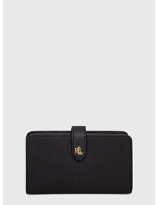Peňaženka Lauren Ralph Lauren dámsky,čierna farba,432916514