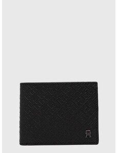 Kožená peňaženka Tommy Hilfiger pánsky,čierna farba,AM0AM11849