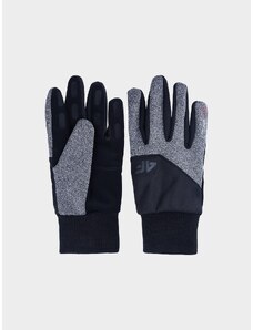4F Unisex softshellové rukavice Touch Screen - šedé