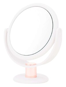 Kozmetické zrkadlo Danielle Beauty White And Rose Gold Stem