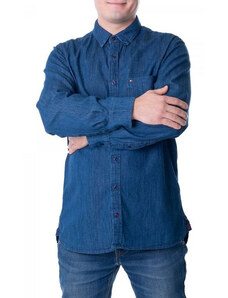 Tommy Hilfiger Pánska džínsová košeľa z organickej bavlny M MW0MWI0956-447
