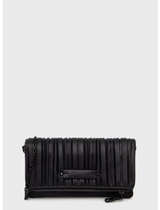Listová kabelka Karl Lagerfeld čierna farba