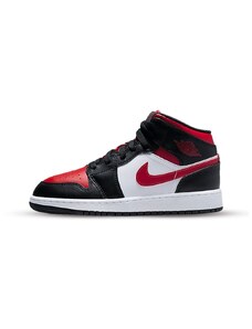 Air Jordan 1 Mid Black Fire Red GS Veľkosť: 35.5