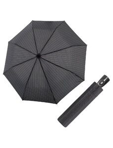 Doppler Magic Fiber vzor - pánsky plne-automatický dáždnik šedý širší prúžok
