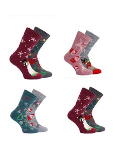 Dámske vlnené vianočné ponožky Trendy socks