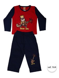 Chlapčenské pyžamo Rock´n Roll-2, veľ.164, červeno-modrá, COOL Comics