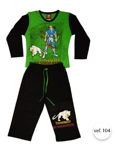 Chlapčenské pyžamo BOJOVNÍK, veľ.104, zeleno-čierna, COOL Comics