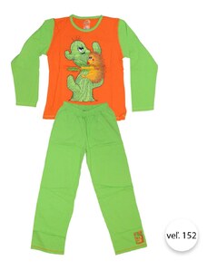 Chlapčenské pyžamo JEŽKO-KAKTUS, veľ.152, oranžovo-zelená, Vienetta Secret