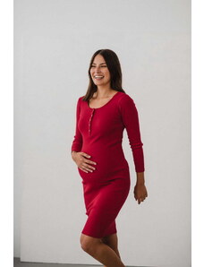 milk & love Tehotenské šaty na dojčenie Tummy Red