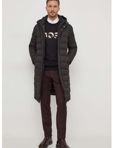 Páperová bunda Karl Lagerfeld pánska, čierna farba, zimná