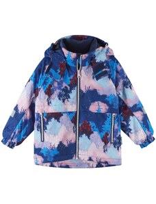 Detská zimná bunda Reima Muonio tmavo modrá/ružová