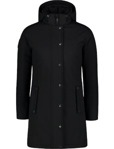 Nordblanc Čierny dámsky nepremokavý zimný kabát BLACKFROST