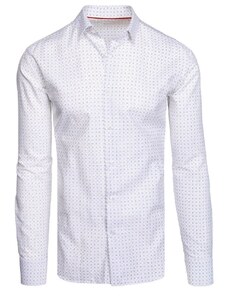 Dstreet Trendová biela košeľa s jemným vzorom