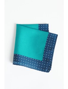 ALTINYILDIZ CLASSICS Men's Green-Navy Blue Patterned Handkerchief