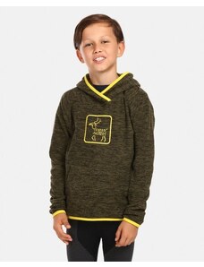 Children's fleece hoodie Kilpi FLOND-JB Green